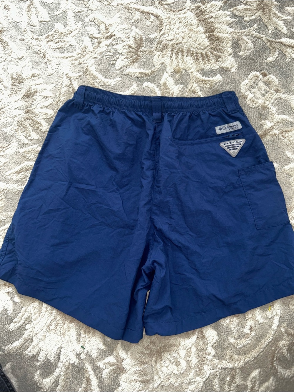 Columbia Deep Blue Drawstring Swim Trunks - Picture 4 of 4